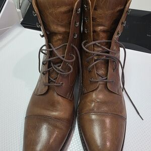 COLE HAAN Leather Boots Mens Size 11.5.  Made In BRAZIL